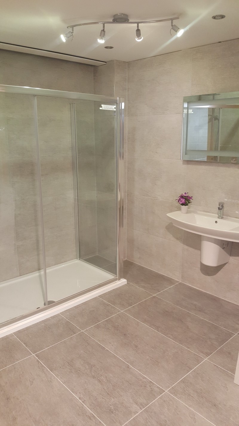 Bathrooms supplied and fitted by North West Tiles & Timber, Co. Leitrim, Ireland: including all sanitaryware, bathroom furniture, showers, baths and tiling